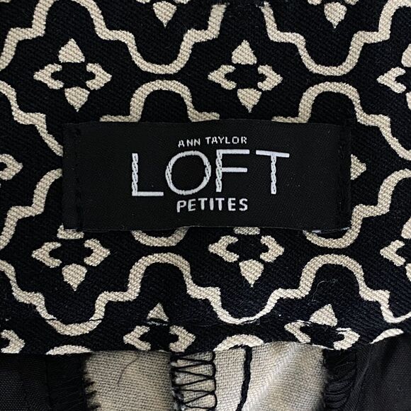 LOFTJulie Skinny Tiled Geometric Print Pant Women's Size 2 Petite - Picture 3 of 10